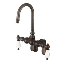 Water Creation F6-0015-03-CL Oil Rubbed Bronze Wall Mount Tub Faucet With Swivel Connector