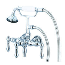Water Creation F6-0017-01-AL Chrome Down Spout Tub Faucet With Handheld Shower