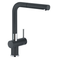 Franke FF3801 Active-Plus Single Hole Kitchen Faucet with Pull Out Spray in Onyx