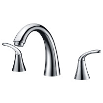 ANZZI FR-AZ073 Note Two Lever Handles Roman Tub Faucet In Polished Chrome