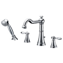 ANZZI FR-AZ274 Ahri Tub Faucet In Polished Chrome With Handheld Sprayer