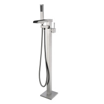 ANZZI FS-AZ0059BN Union Tub Faucet With Hand Shower In Brushed Nickel