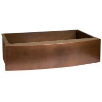 Barclay FSCSB3128-SAC Emelina 33” Curved Front Antique Copper Farmer Sink