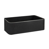 Barclay FSGSB4034-GPBL Acantha 36” Granite Farmer Sink – Polished Black