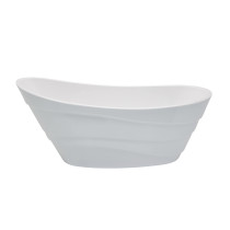 Anzzi FT-AZ084 Stratus Reversible Drain Freestanding Bathtub Glossy White