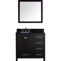 Virtu GS-50036-BGRO-ES-001 Caroline Avenue 36 Inch Single Bathroom Vanity Set In Espresso