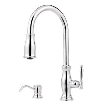 Stainless Steel Price Pfister GT529-TM Pull Out Kitchen Faucet