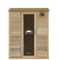SaunaCore HR4X5-Cedar Infrared Sauna For Three In Cedar