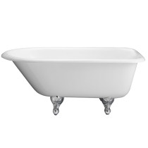 Cast Iron Bathtub With 3-3/8 Inch Wall Holes Ball and Claw Feet