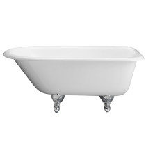 Cast Iron Bathtub With 3-3/8 Inch Wall Holes Ball and Claw Feet