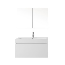 Virtu JS-50339-GW-001 Zuri 39 Inch Single Bathroom Vanity Set In Gloss White