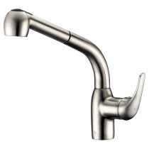 ANZZI KF-AZ095 Harbour Deck Mount Pull Out Kitchen Faucet In Brushed Nickel