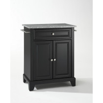 Crosley Furniture KF30023CBK Granite Top Portable Kitchen Island in Black