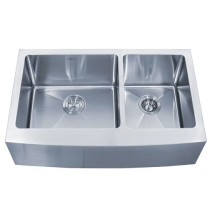 Kraus KHF203-33 33 inch Farmhouse Double Bowl Stainless Steel Kitchen Sink