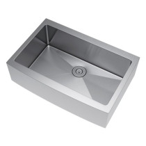 Exclusive Heritage KSH-3322-S-FBS Single Stainless Farm Sink with Strainer
