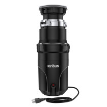 Kraus KWD110-50MBL WasteGuard™ High-Speed 1/2 HP Continuous Feed Ultra-Quiet Motor Garbage Disposal
