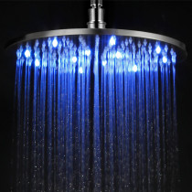 ALFI brand LED12R 12 Inch Round Multi Color LED Rain Shower Head
