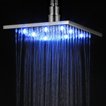 ALFI brand LED8S 8 Inch Square Multi Color LED Rain Shower Head