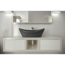 Aquatica Luna-Blck-Lav Resin Stone Bathroom Sink In Matte White
