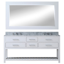 Water Creation Madalyn72WBF Double Sink Bath Vanity with Mirror & Faucet