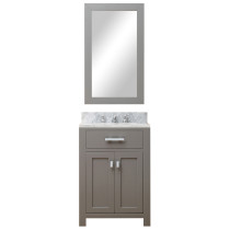 Water Creation Madison24GB 24" Cashmere Grey Single Vanity With Marble Top