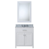 Water Creation Madison30WBF 30" Single Sink Vanity with Mirror And Faucet