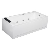 Aston Global MT620 Acrylic 71" Whirlpool Bath Tub in White - Left Or Right