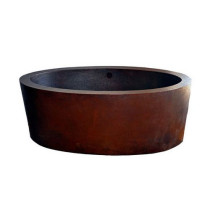 Novatto NBT-DAK Traditional Dakota 64" Length Freestanding Copper Bath Tub