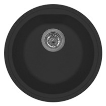 Latoscana PL4351 Granite Drop In Bar/Prep Sink - Black Color