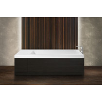 Aquatica Pure-2-Wht Freestanding Bathtub with Light or Dark Oak Panels