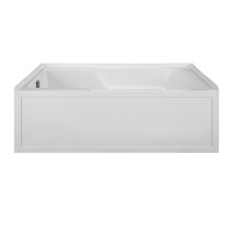 Reliance R6036ISW-LH 59.875 Inch Integral Skirted End Drain Whirlpool Bath