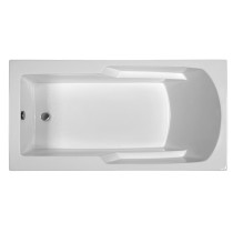 Reliance R6630ERRS-W Rectangular Acrylic Drop In Soaking Bathtub In White