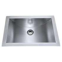 Ruvati RVH6110 Brushed Stainless Steel Bathroom Sink Undermount