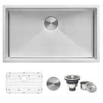 Ruvati RVH7300 Undermount Stainless Steel 30" Kitchen Sink Single Bowl