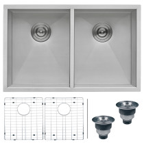 Ruvati RVH7350 Undermount Stainless Steel 30" Kitchen Sink Double Bowl