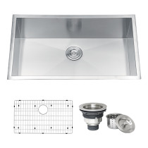 Ruvati RVH7405 Stainless Steel Kitchen Sink - Undermount 16 Gauge 32 Inch 