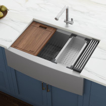 Ruvati RVH9050 27-inch Apron-front Workstation Stainless Steel Kitchen Sink