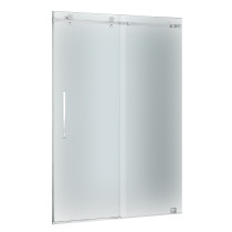 Aston Global SDR976F-CH-48-10 Moselle Sliding Shower Door With Frosted Glass In Chrome