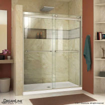 DreamLine SHDR-634876H-04 Semi-Frameless Shower Door In Brushed Nickel