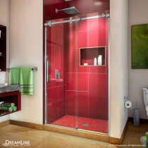 DreamLine SHDR-6548760-07 Sliding Shower Door In Brushed Stainless Steel