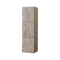Kubebath SLBS59-NW Bliss 18" X 59" Linen Side Cabinet in Nature Wood Finish