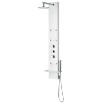 ANZZI SP-AZ028 Donna Shower Panel In White With Rain Shower and Spray Wand