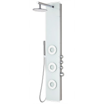 ANZZI SP-AZ031 Lynn Shower Panel With Rain Shower and Spray Wand In White