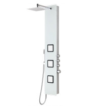 ANZZI SP-AZ032 Leopard Shower Panel With Shower Control Knobs In White