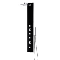 ANZZI SP-AZ046 Llano Wall Mount Shower Panel With Spray Wand In Black