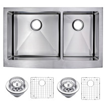 Water Creation SSSG-AD-3622C Stainless Steel Apron Front Kitchen Sink