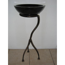 Quiescence ST-WHMS Wrought Iron Tri Legged Whimsical Sink Pedestal