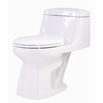 ANZZI T1-AZ061 Templar Floor Mount Single Flush Elongated Toilet In White