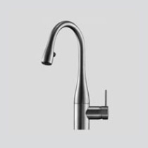 Solid Stainless Steel KWC Single Hole Pull Down Lever LED Kitchen Faucet