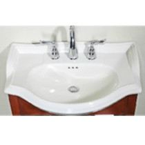 Empire Industries S22 Savoy 22'' Ceramic Rounded Bathroom Sink